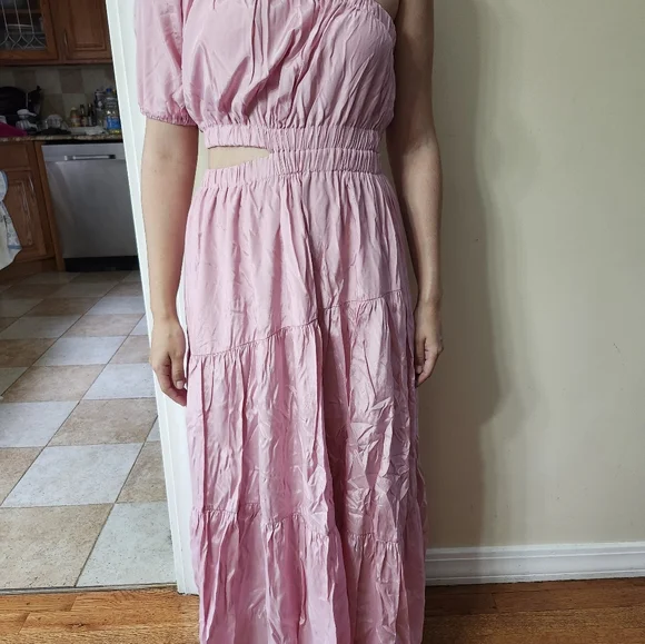 Moon River Dresses | Moon River Pink One-Shoulder Maxi Dress | Color: Pink | Size: S | 19ivette108's Closet Moon River Dresses | Moon River Pink One-Shoulder Maxi Dress | Color: Pink | Size: S | 19ivette108's Closet